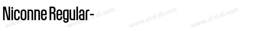 Niconne Regular字体转换